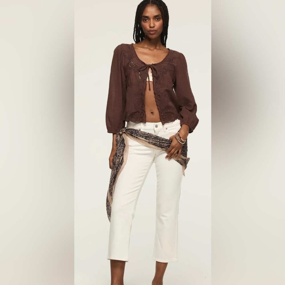 NWT Lucky Brand Cropped Jeans in Cloudy Days Wash